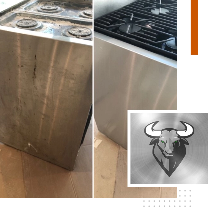A picture of an oven and the logo for the company.